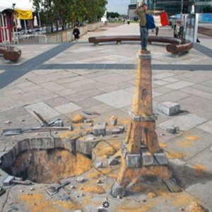 Impressive chalk art