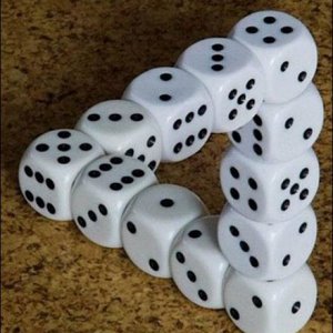 Try stacking your dice like this