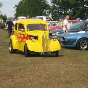 Ford pop with flames