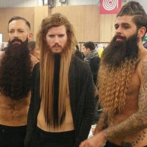 these guys won the competition to get the most hair in their hoagies