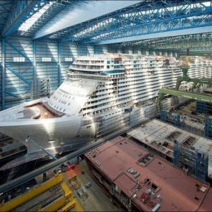 the house comes with a sweet two cruise ship garage