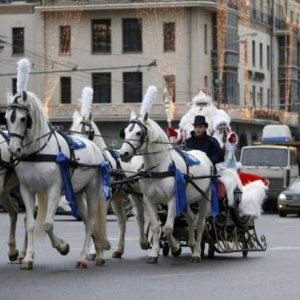 fancy santa has a chauffeur