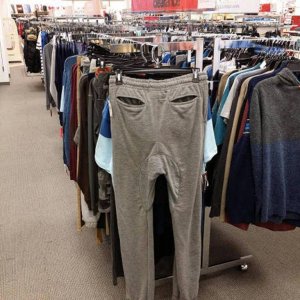 this guy just realized what happens to sweat pants