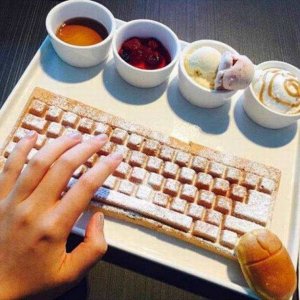 when you re starving at work and your keyboard starts to look like dessert