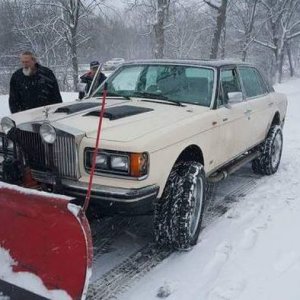 a luxurious classy snow plow