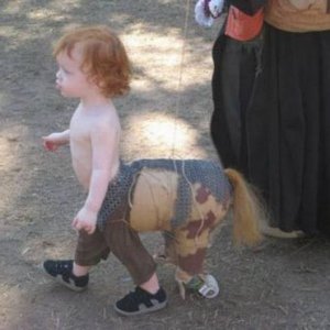 baby centaur is ready to party