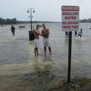 diving onto the pier is probably ok at this point though