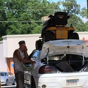 why rent a uhaul when you could mess up your cars roof