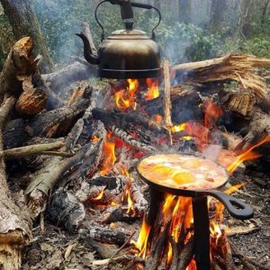 the manliest way to cook breakfast on record