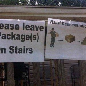 best way to make sure your packages get lost