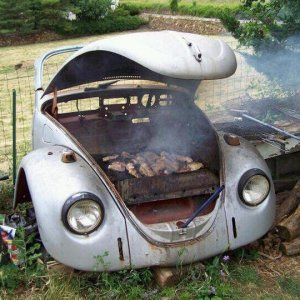 people are really into turning their cars into grills