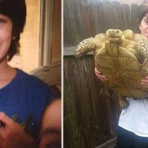 the third picture is that turtle from neverending story