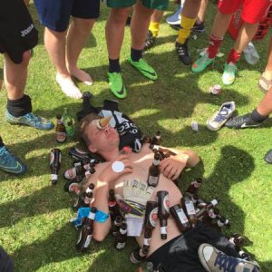 when you pass out in a rugby field