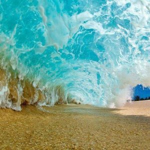 a nice dry place to watch the waves roll in