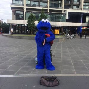 cookie monster finally found a new way to annoy adults