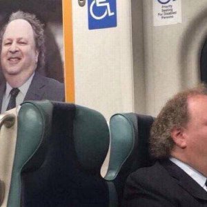 always hang your photo on the wall to claim your territory on the train