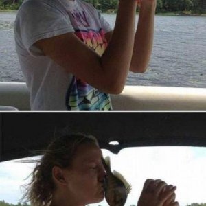 she got trolled by a fish