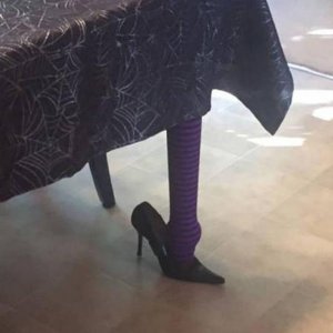 rare you find shoes thatll fit your table legs