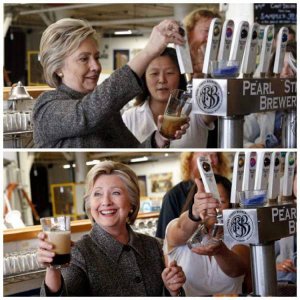 if youre bartending youre supposed to give that to the customer not keep it hillary