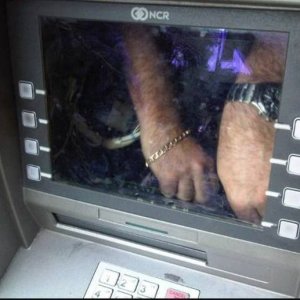 instead of cash this atm gives you a whole guy