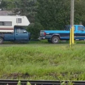 yo dawg we heard you like trucks so we put a truck behind your truck