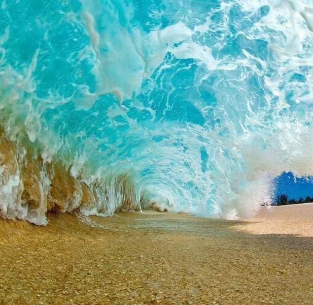 a nice dry place to watch the waves roll in