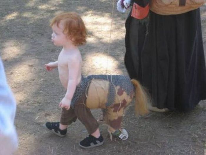 baby centaur is ready to party