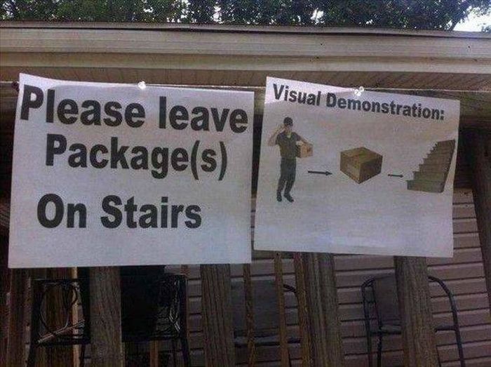 best way to make sure your packages get lost