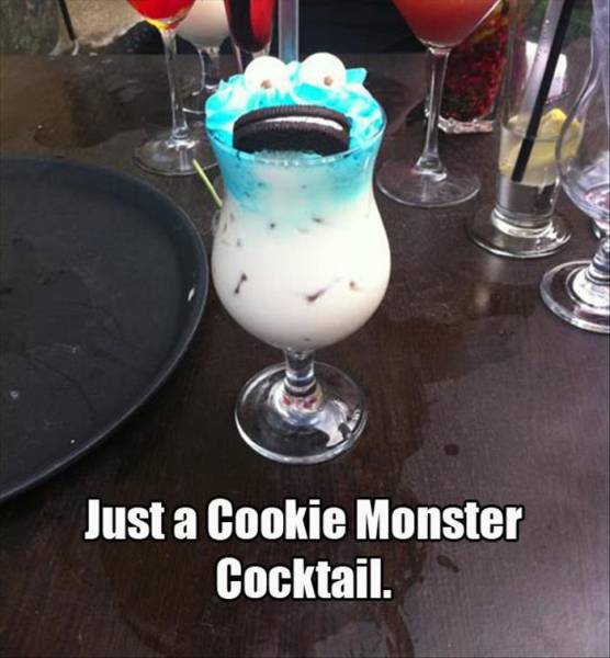 c is for cooking monster cocktail not alcoholic enough for me