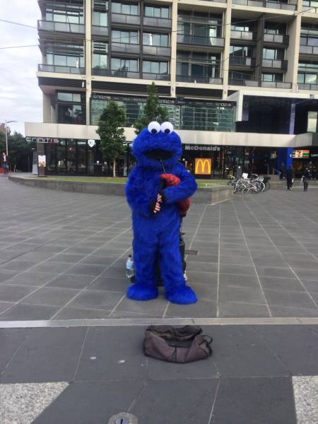 cookie monster finally found a new way to annoy adults