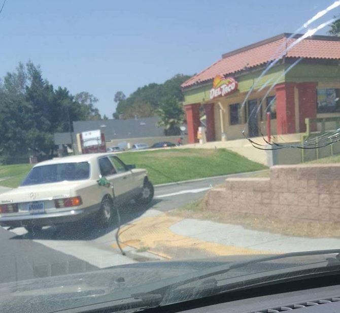 del taco when you re running from the cops and need to get gas but are kind of hungry too