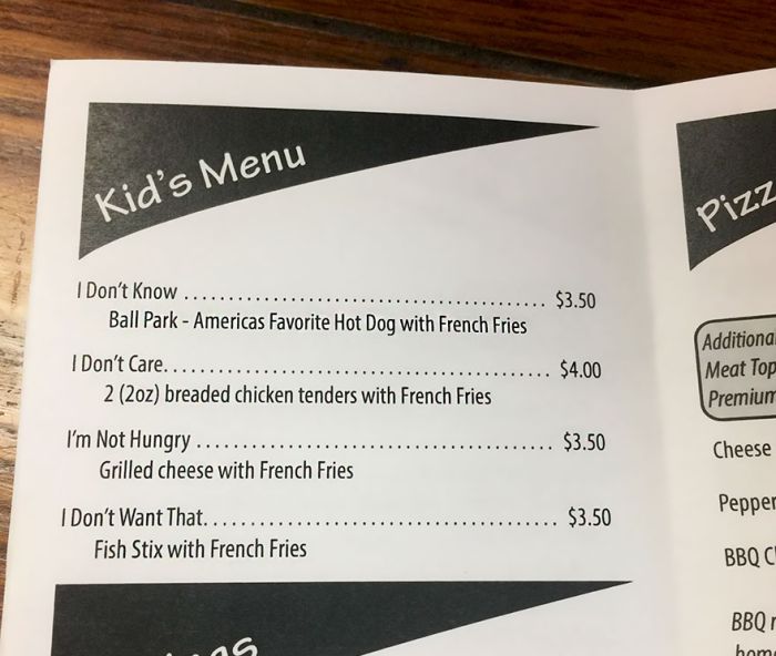 finally an accurate kid s menu