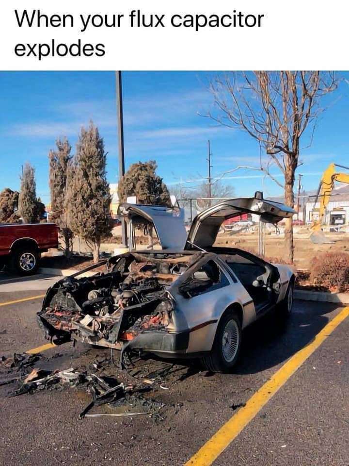 flux capacitor explodes