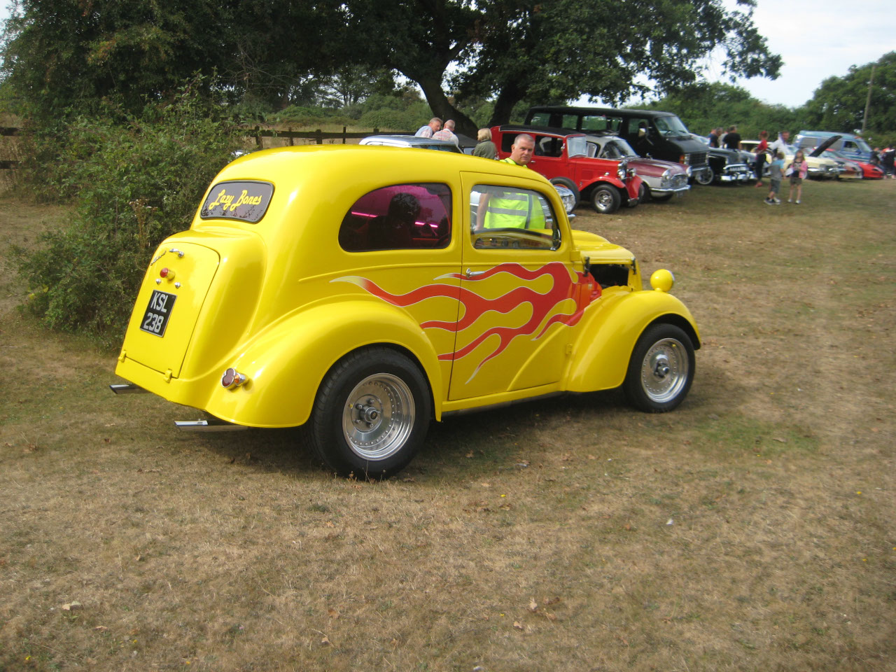 Ford pop with flames