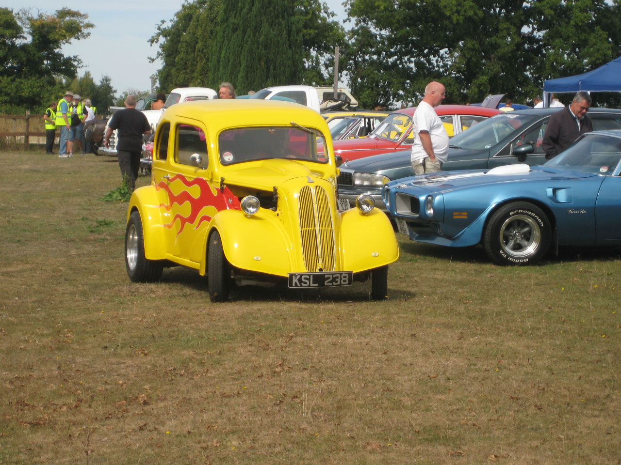 Ford pop with flames