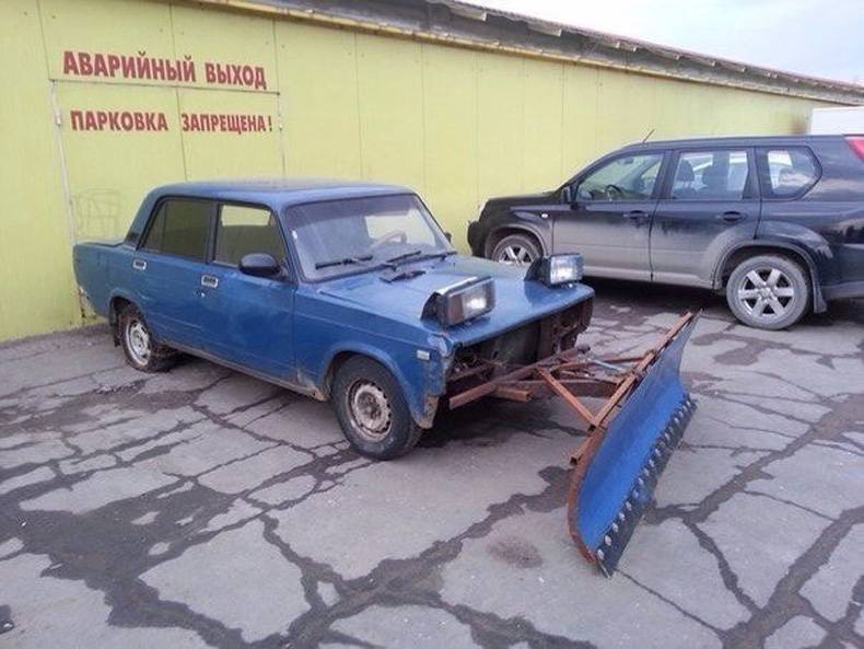 in russia snow plows you