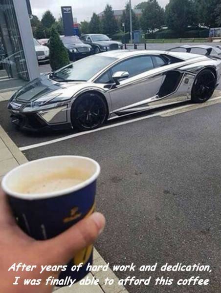 must be one of those fancy lattes