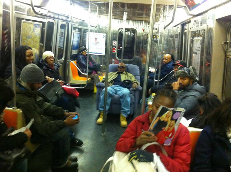 now thats how you ride the subway