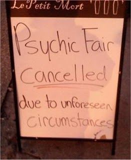 psychic cancelled unforseen