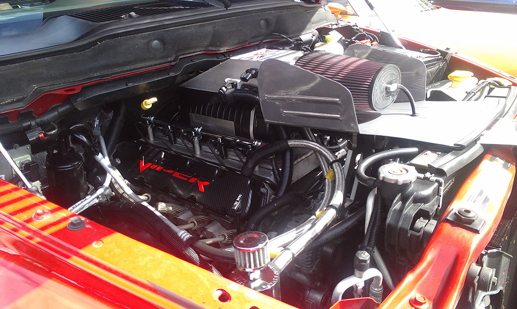 Supercharged viper engine in a Dodge Ram truck