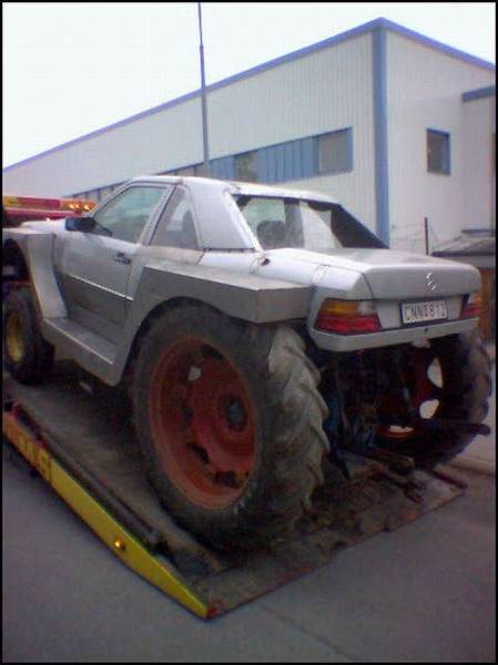 the classiest ride at the monster truck rally