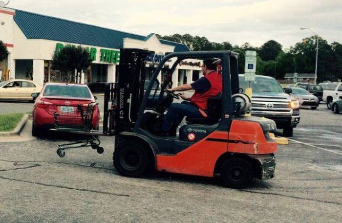 the dollar tree does not f around when it comes to cart retrieval