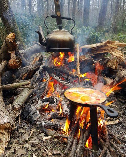 the manliest way to cook breakfast on record