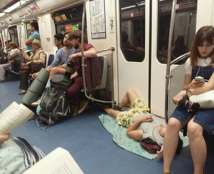 the subway makes us want to hide in a corner too