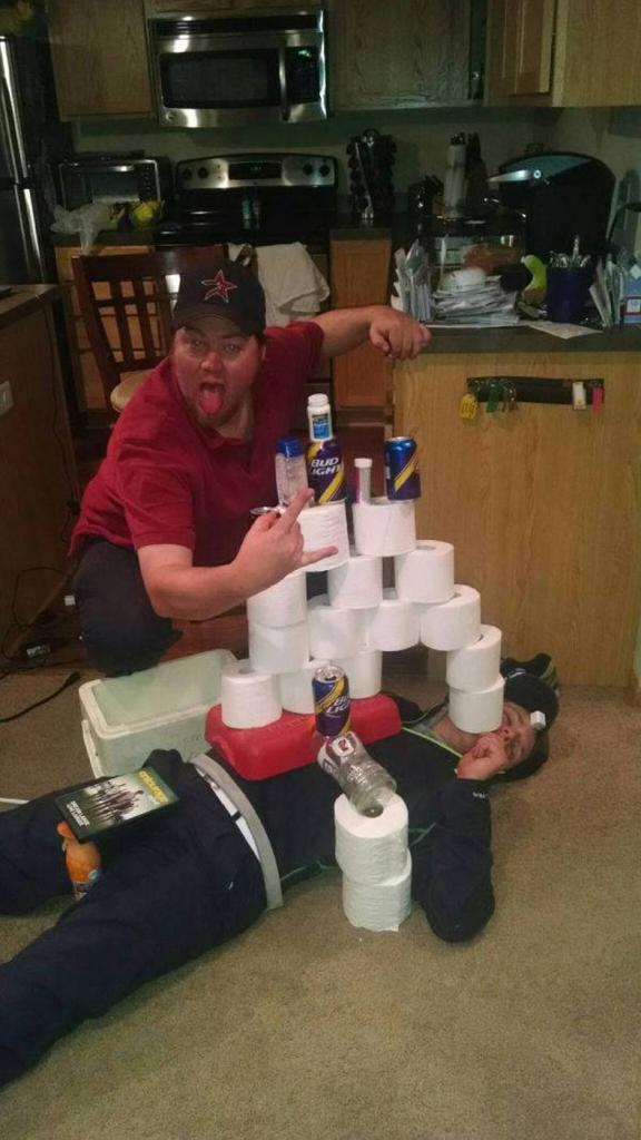 this guy is the martha stewart of pranking your drunk passed out friends