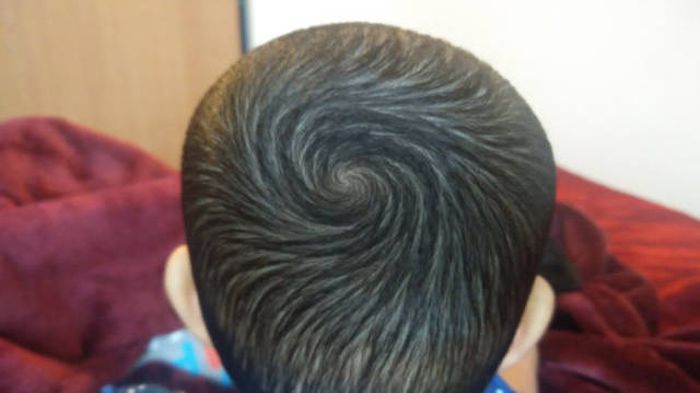 this kid can hypnotize people with his hair