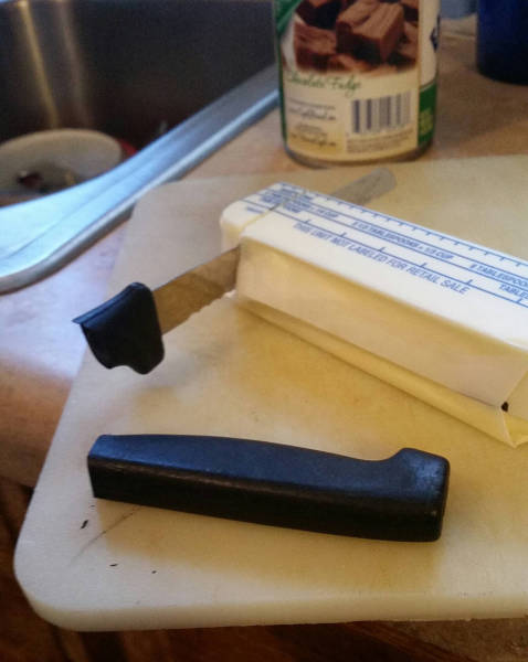 tough butter or crappy knife