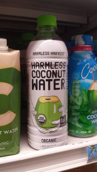 well now it is just suspicious coconut water